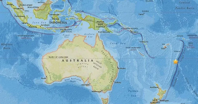Pasifik ülkesi Tonga’da 6.1 büyüklüğünde deprem
