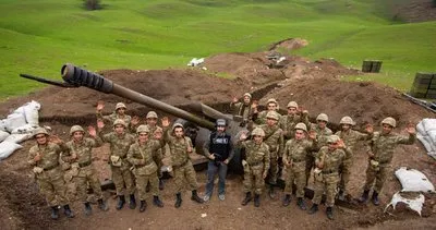 Azerbaycan-Ermenistan cephe hattından sıcak fotoğraflar