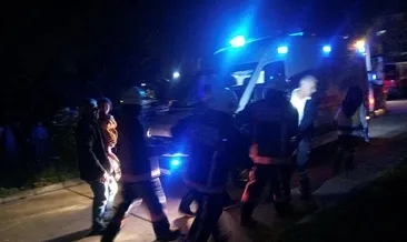 7 kişinin bindiği asansör zemine çakıldı