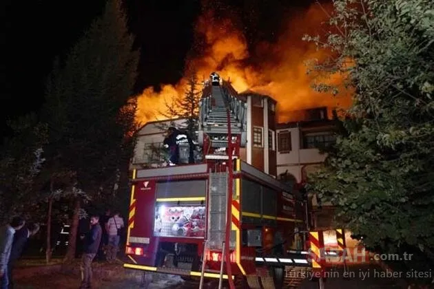 Kastamonu’da 3 katlı konağın çatı katında yangın çıktı!