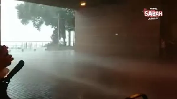 Çin'deki fırtınadan inanılmaz görüntüler!