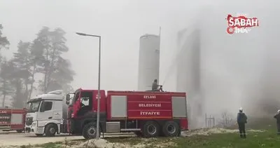 Karabük’te şişecam işletmesinde korkutan yangın! | Video