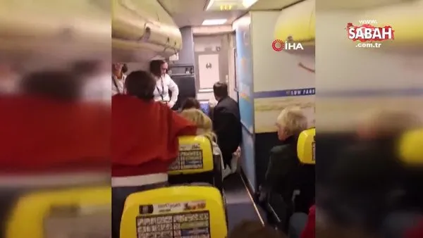 Dublin - Bodrum uçağında olay! Sarhoş yolcu, uçağı birbirine kattı | Video