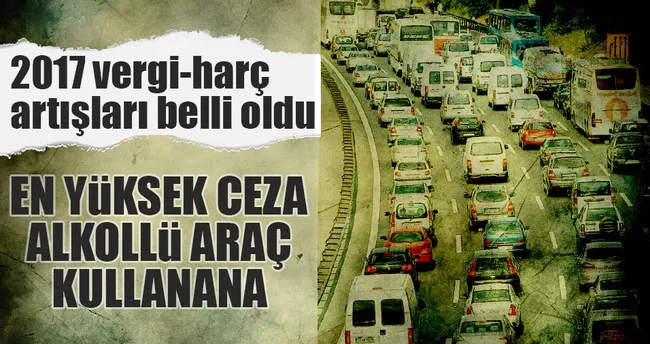 En yüksek ceza alkollü araç kullanana: 876 TL