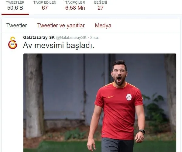 Galatasaray’ın tweetleri güne damga vurdu