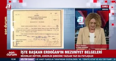 İletişim Başkanlığı’ndan o iddialara yanıt! İşte Başkan Erdoğan’ın mezuniyet belgeleri... | Video