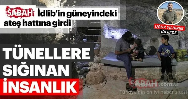Tünellere sığınan insanlık