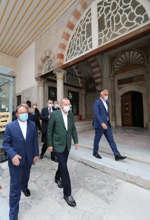 Son dakika: Başkan Erdoğan Ayasofya’da incelemelerde bulundu