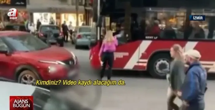 İzmir’de akıllara durgunluk görüntü: ’Genel müdürün karısıyım’ diye bağırdı!