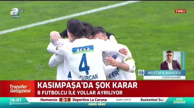 Kasımpaşa'dan şok karar! 8 oyuncuyla yollar ayrılıyor