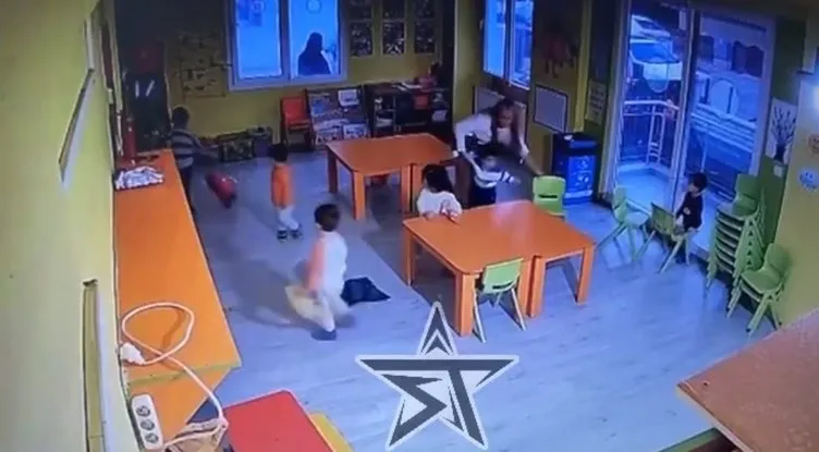 Neşe Erberk Anaokulu’nda dehşet! 4 yaşındaki çocuğa dayak kamerada: Saçını çekti, çelme taktı, itti!