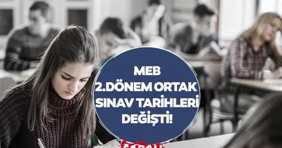 MEB 2. DÖNEM ORTAK SINAV PROGRAMI 2024: Ortak sınavlar ne zaman yapılacak, hangi tarihte? MEB açıkladı!