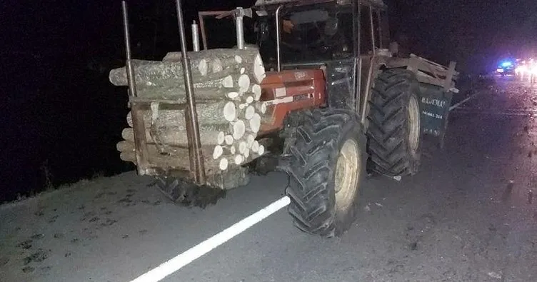 Bursa’da kamyonet traktöre çarptı: 2 yaralı