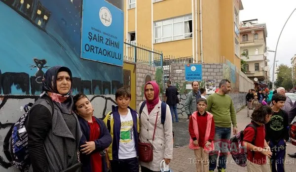 İstanbul'da bir ortaokulda yangın paniği!