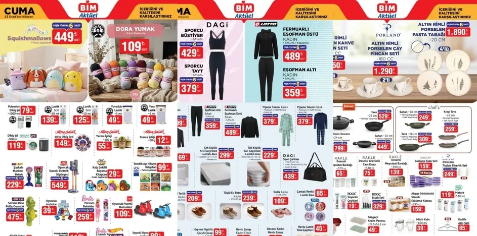 BİM Aktüel 16 Ocak, 20 Ocak ve 23 Ocak 2026 Kataloğu: Bu Hafta BİM’de Neler Var? İndirimli Ürünler