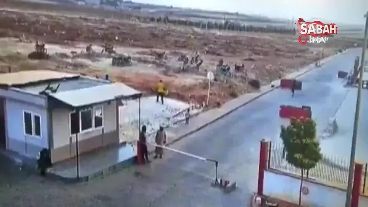 Çobanbey’deki patlama anı kamerada