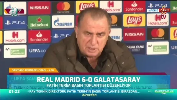 Real Madrid karşılaşması sonrası Fatih Terim'ten flaş açıklamalar 