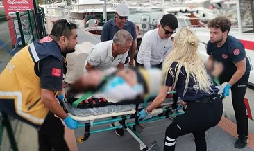 Muğla’da turist tekneden düştü!