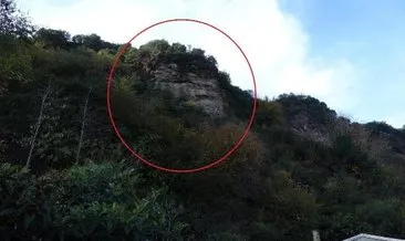 Trabzon’da mahalleli tedirgin! 60 tonluk kaya tehdidi