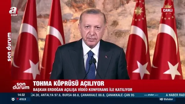 Cumhurbaşkanı Erdoğan'dan  Yeni Tohma Köprüsü açılış töreninde önemli açıklamalar | Video