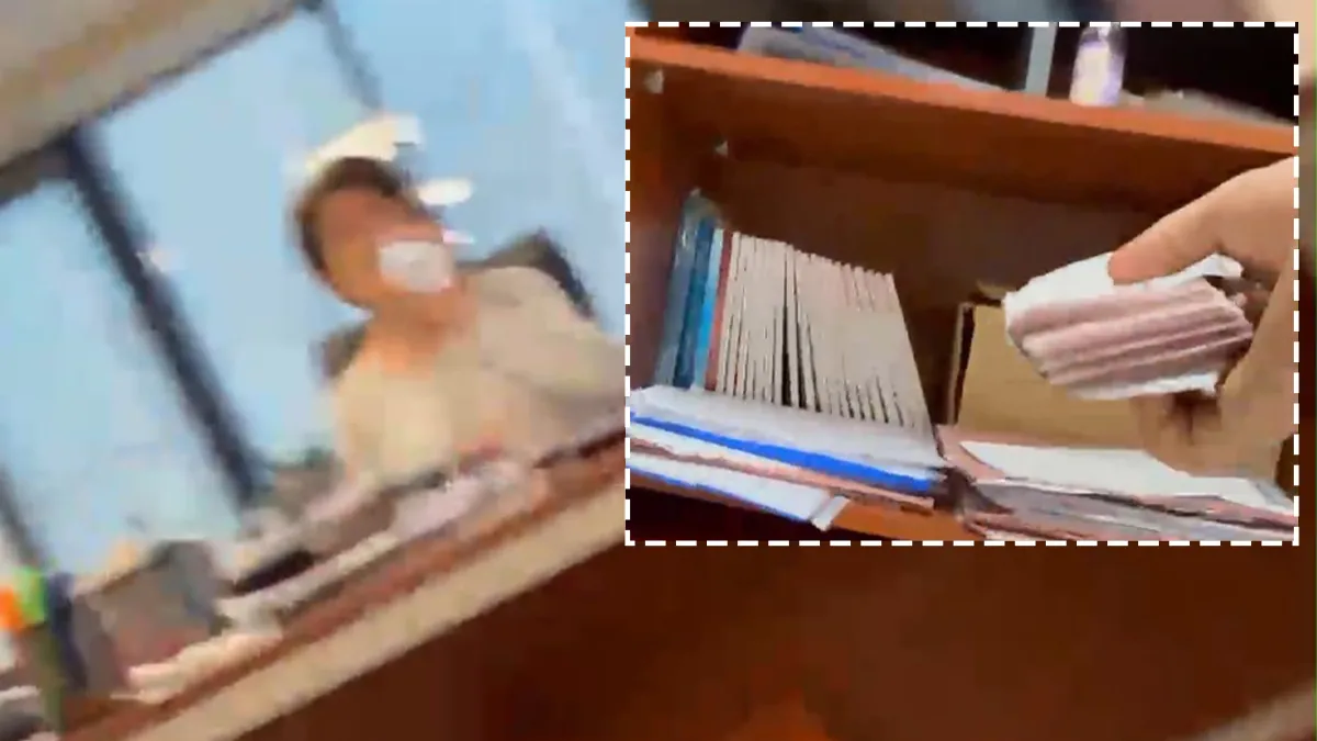 İzmit Belediyesi’nde rüşvet anı kamerada! Şu araya sıkıştırdım… Üstüne de zarf attım müdürüm!