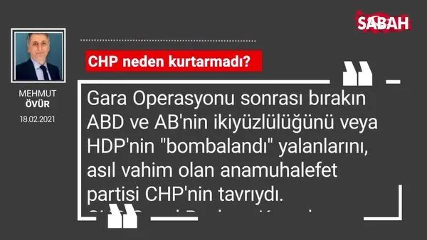 Mahmut Övür | CHP neden kurtarmadı?
