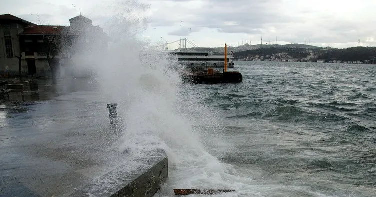 İstanbul’da deniz ulaşımına hava muhalefeti engeli