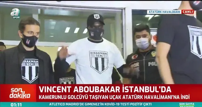 Beşiktaş’ın yeni transferi Aboubakar İstanbul’da
