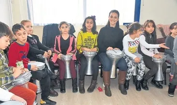 Çocuklar ritimle başarılı oldu