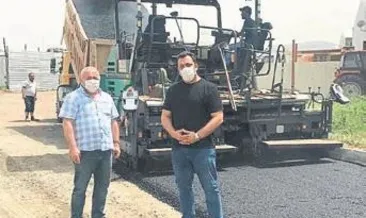 Aliağa’da sıcak asfalt atılıyor