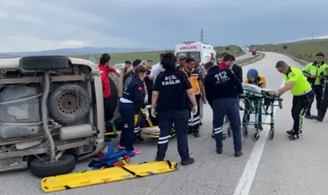 Kontrolden çıkan araç takla attı: 2 yaralı