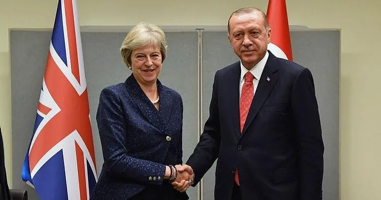 Erdoğan, Theresa May ve Macron ile görüştü