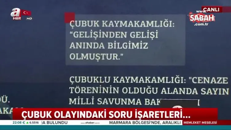 Çubuk olayındaki soru işaretleri