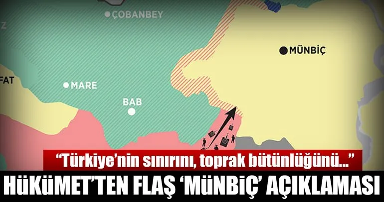 Hükümet’ten kritik Münbiç açıklaması