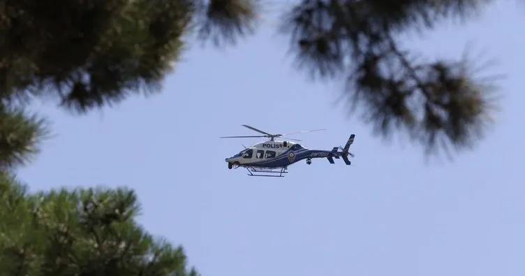 İstanbul polisi, orman yangınlarına karşı helikopter destekli denetim yaptı