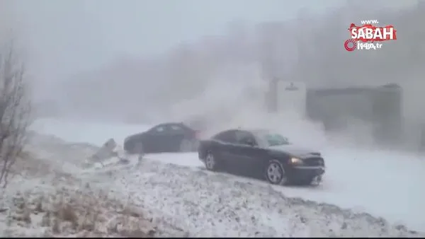 ABD'de kar fırtınası faciaya neden oldu! 40'a yakın araç kazaya karıştı: Onlarca yaralı
