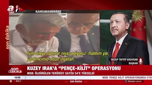 Başkan Erdoğan Pençe-Kilit operasyonunda şehit olan Piyade Uzm. Çvş. Furkan Gök'ün babasıyla telefonda görüştü | Video