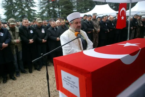 Şehit Piyade Uzman Çavuş Necmettin Yiğit son yolculuğuna uğurlandı