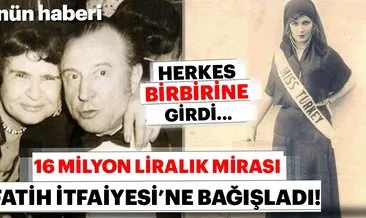 Son dakika haberi: Eski Türkiye güzeli Mahmure Birsen Sakaoğlu’nun mirası itfaiyeye gitti!