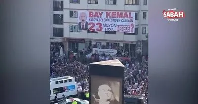 Yalova’da Kılıçdaroğlu’na soğuk duş protesto: Belediyeden çalınan 23 milyon nerede? | Video