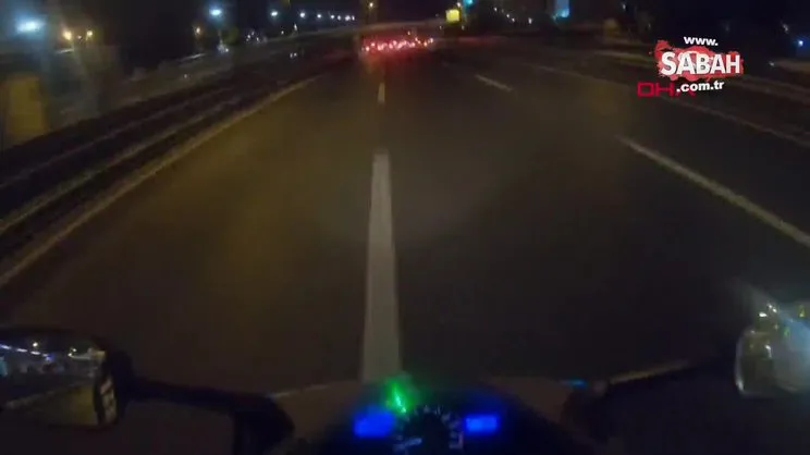 İstanbul motosikletten fırlayıp düştüğü otomobil üzerinde metrelerce ilerledi