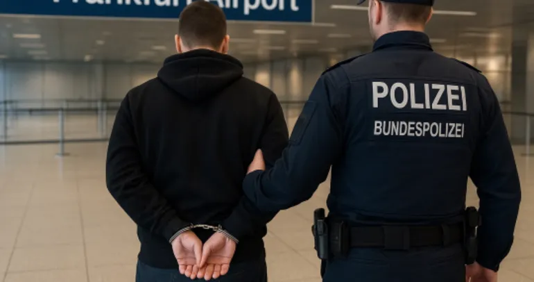 Aranan katil havaalanında yakalandı