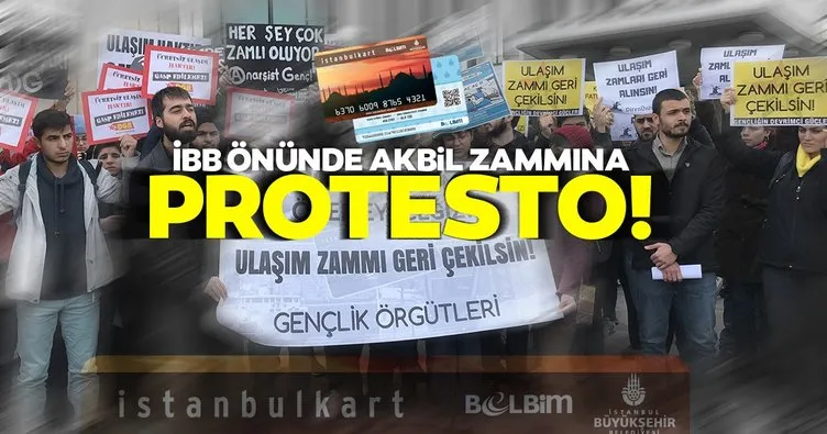 Son dakika: İBB önünde zam protestosu