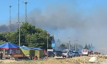 Şarköy’de yazlık siteler yangından büyük tehlike atlattı #tekirdag