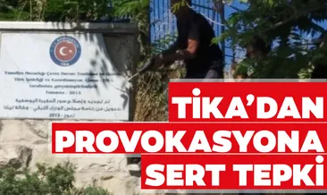 TİKA’dan, Başkanlığın Kudüs’teki tabelasının sökülmesine sert tepki