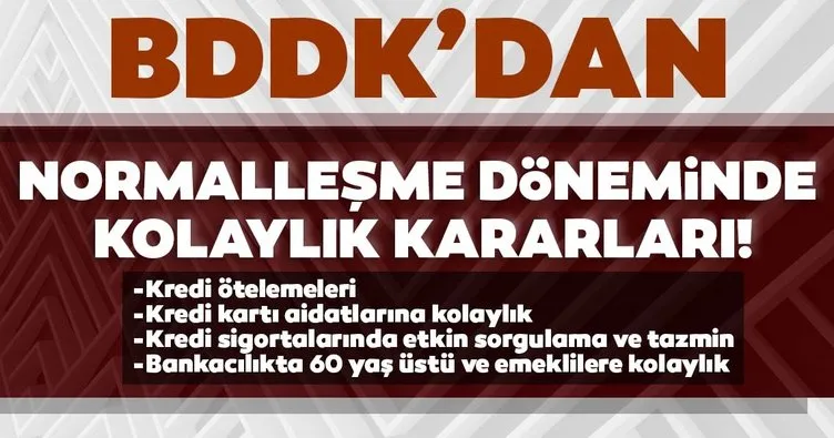 SON DAKİKA! BDDK’dan flaş kredi ve öteleme açıklaması!