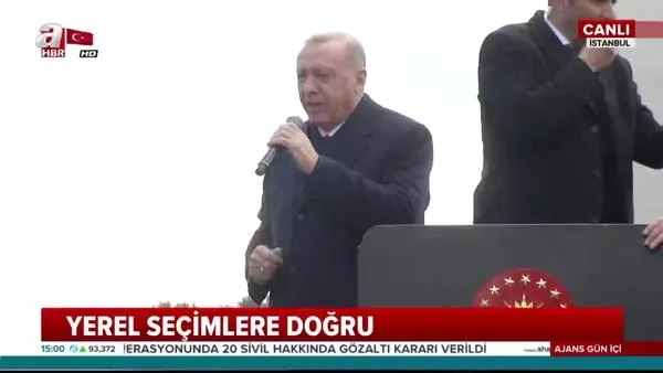 Cumhurbaşkanı Erdoğan İstanbul Maltepe'de vatandaşlara hitap etti (29 Mart Cuma 2019)