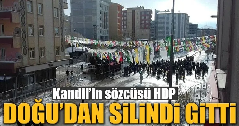 Kandilin sözcüsü HDP Doğudan silindi gitti