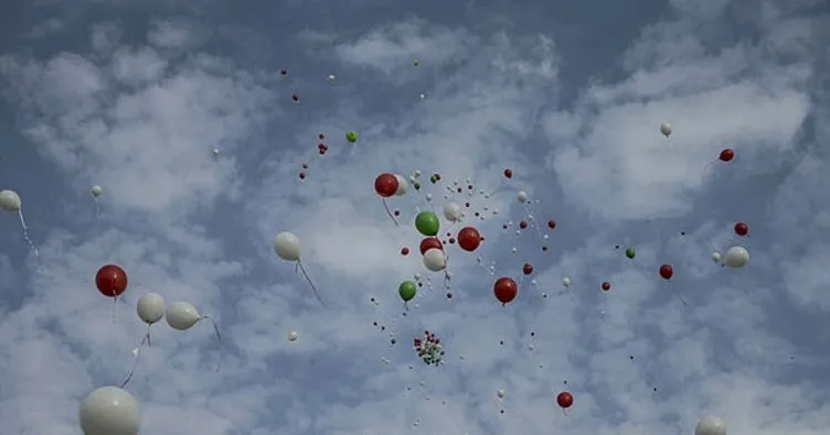 Barış için balon uçurdular
