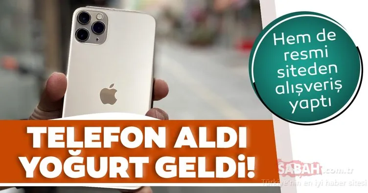 iPhone aldı, telefon yerine elmalı yoğurt geldi! Alışverişi Apple’ın resmi sitesinden yapmıştı